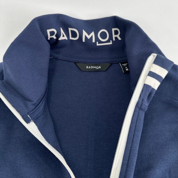 Radmor Golf Men's Navy/Snow White Chappie Recycled Jacket Size M - Picture 8 of 11